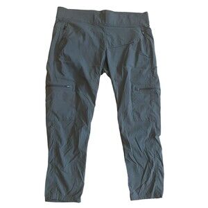 The Northface Outdoor Thin Chino Pants Womens Size XL Green Nylon